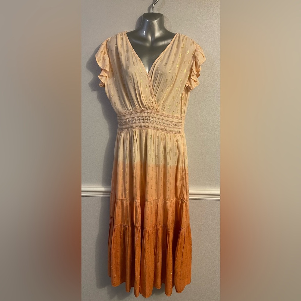 NWT, Orange ombré dress